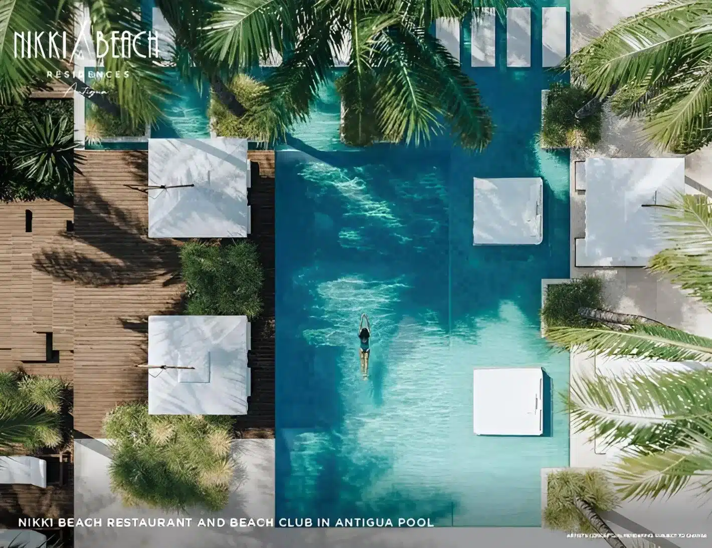 NBA - Beach Club Pool aerial